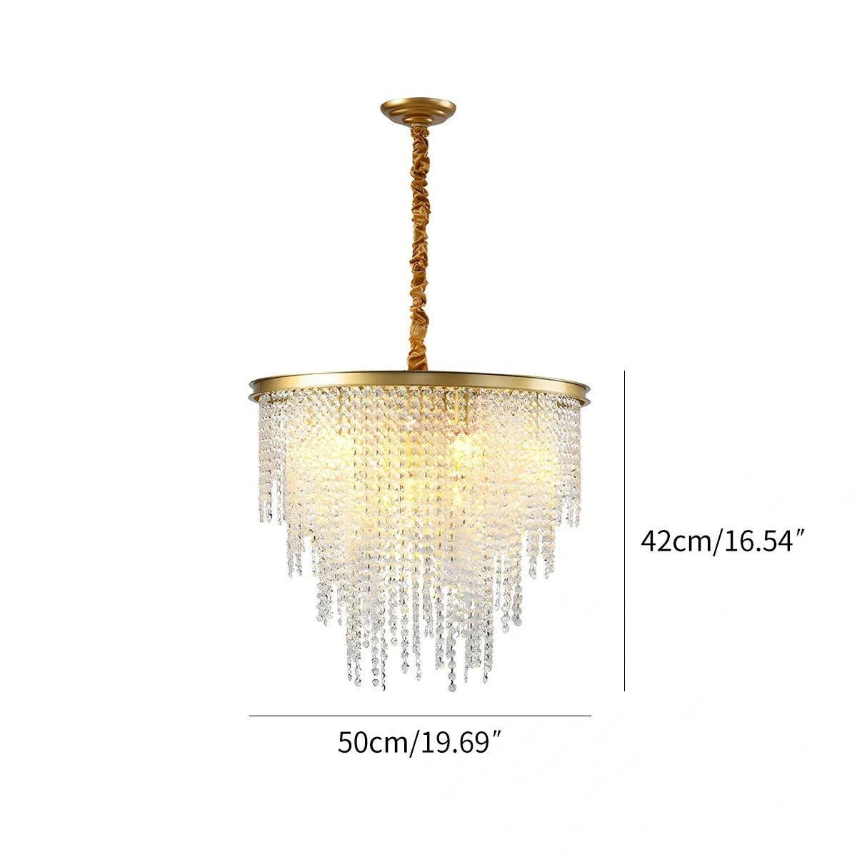Feyran Octagonal Beaded Crystal Chandelier