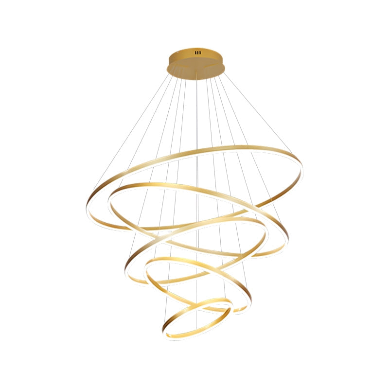 Feyran Tiered Ring Chandelier with Multi-Layer Rings