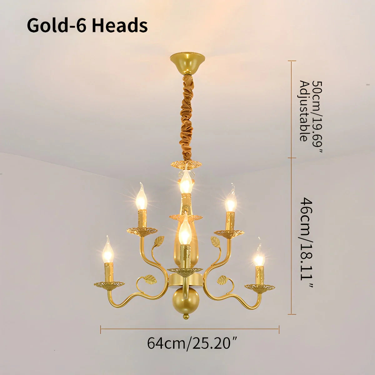 Feyran Double Layered Candle Chandelier for Dining Room
