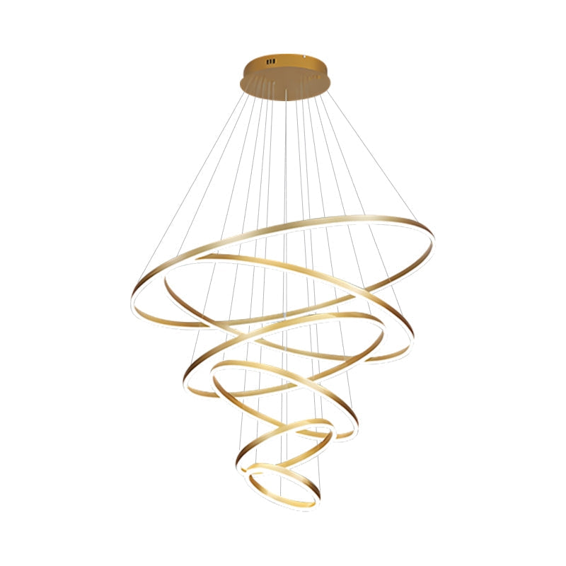 Feyran Tiered Ring Chandelier with Multi-Layer Rings