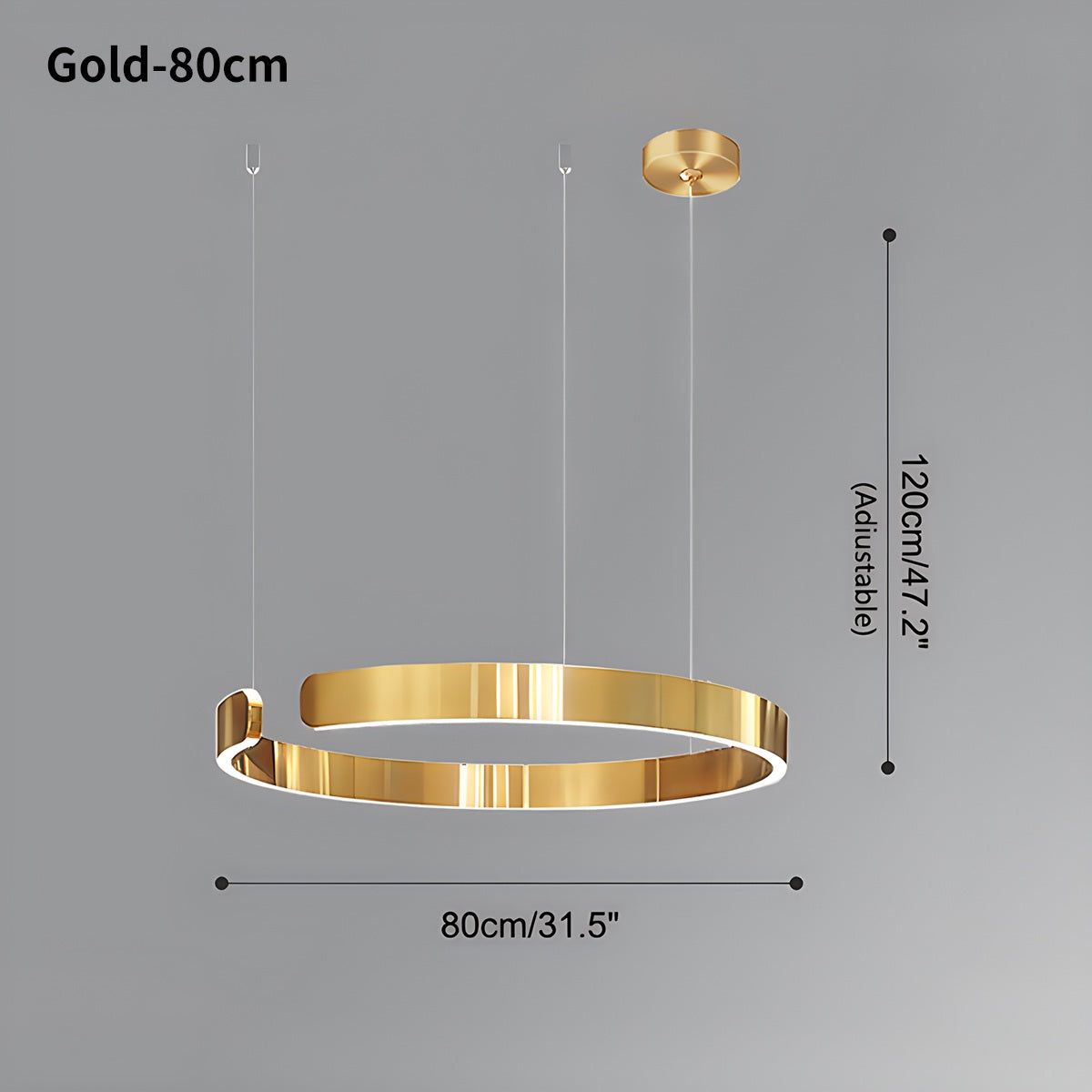 Feyran Modern Ring LED Chandelier for Living Room
