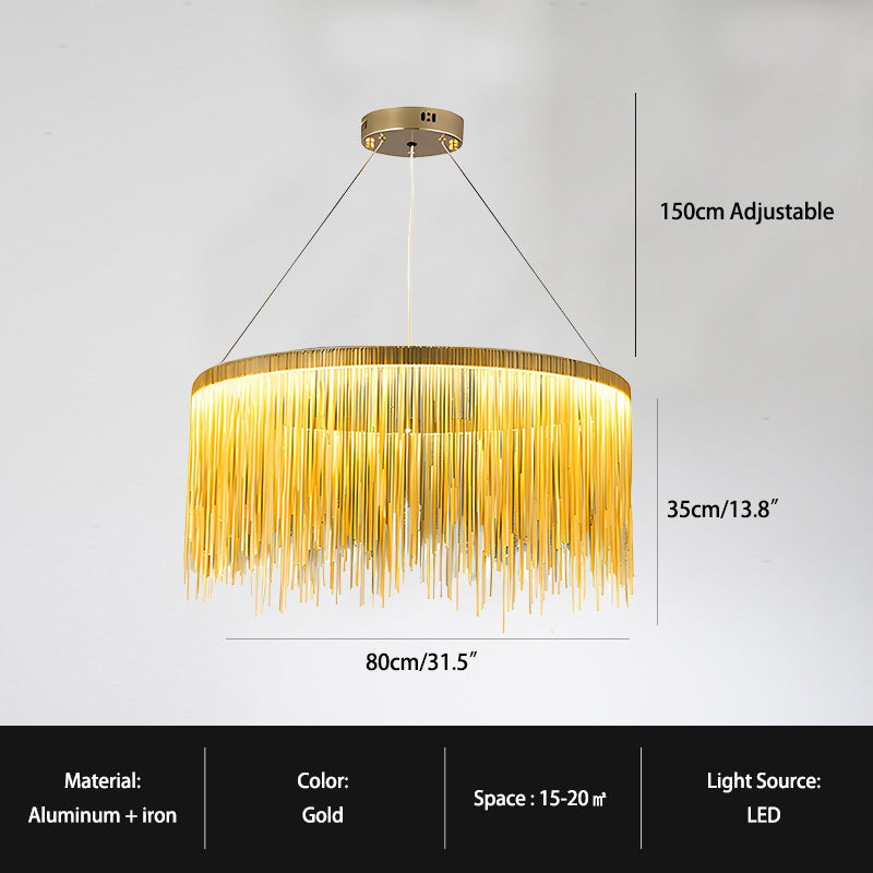 Feyran Modern Art Decor Tassel Chandelier