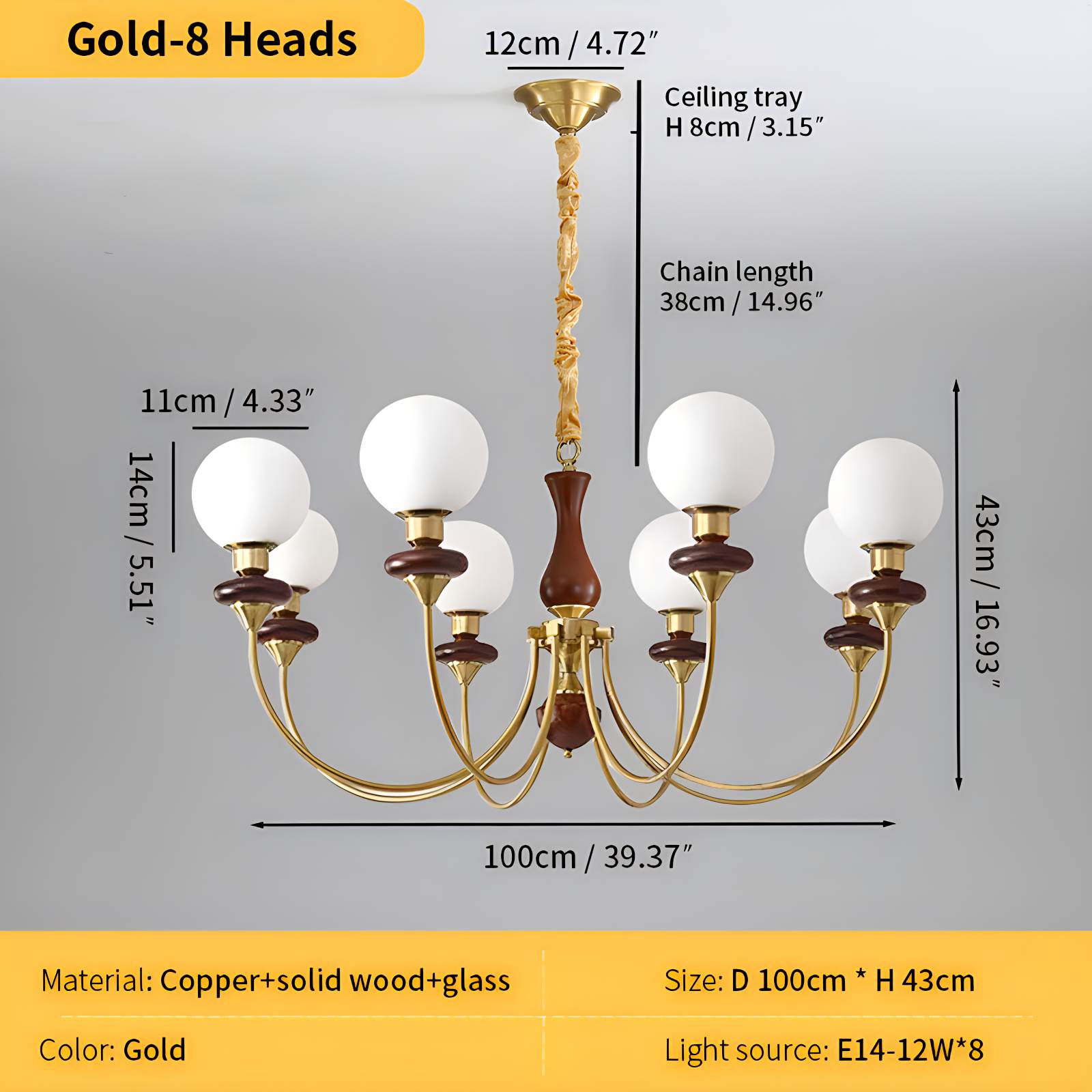 Feyran Modern Luxury Metal Chandelier
