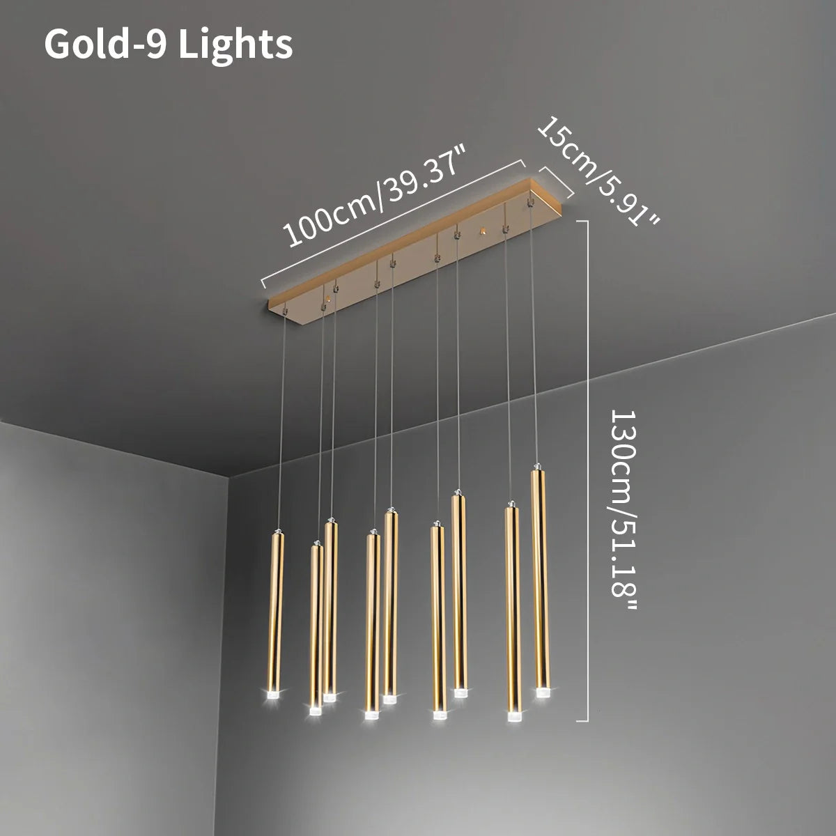 Feyran Modern Luxury Large Long Cylindrical Chandelier
