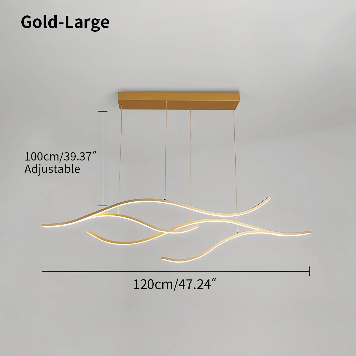 Feyran Modern Waves Hanging Pendant Light