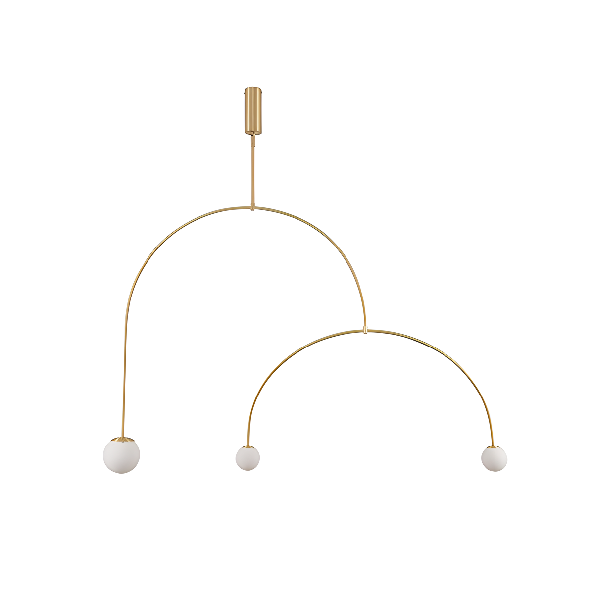 Feyran Minimalist Linear Metal Chandelier