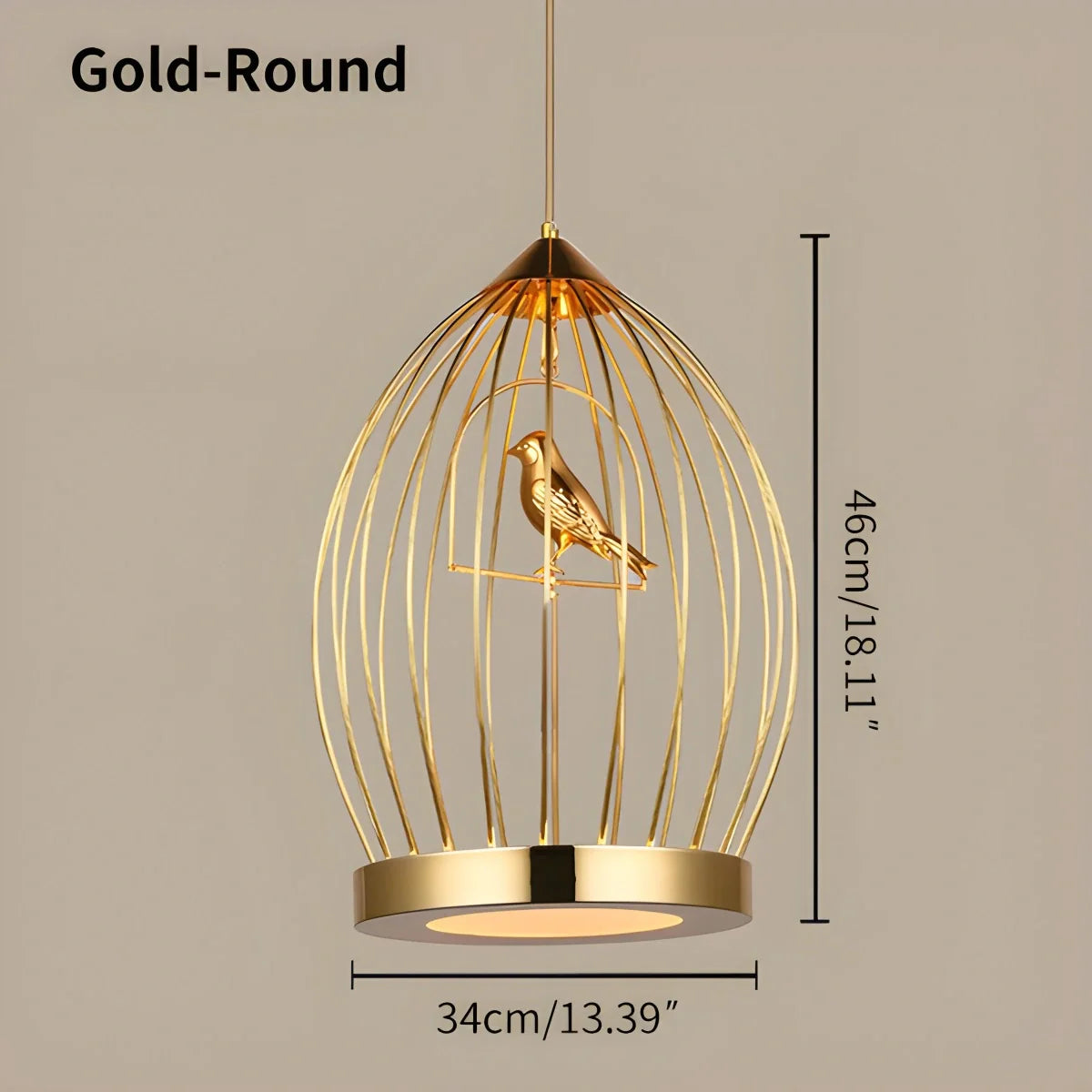 Feyran Creative Birdcage Pendant Light for Living Room