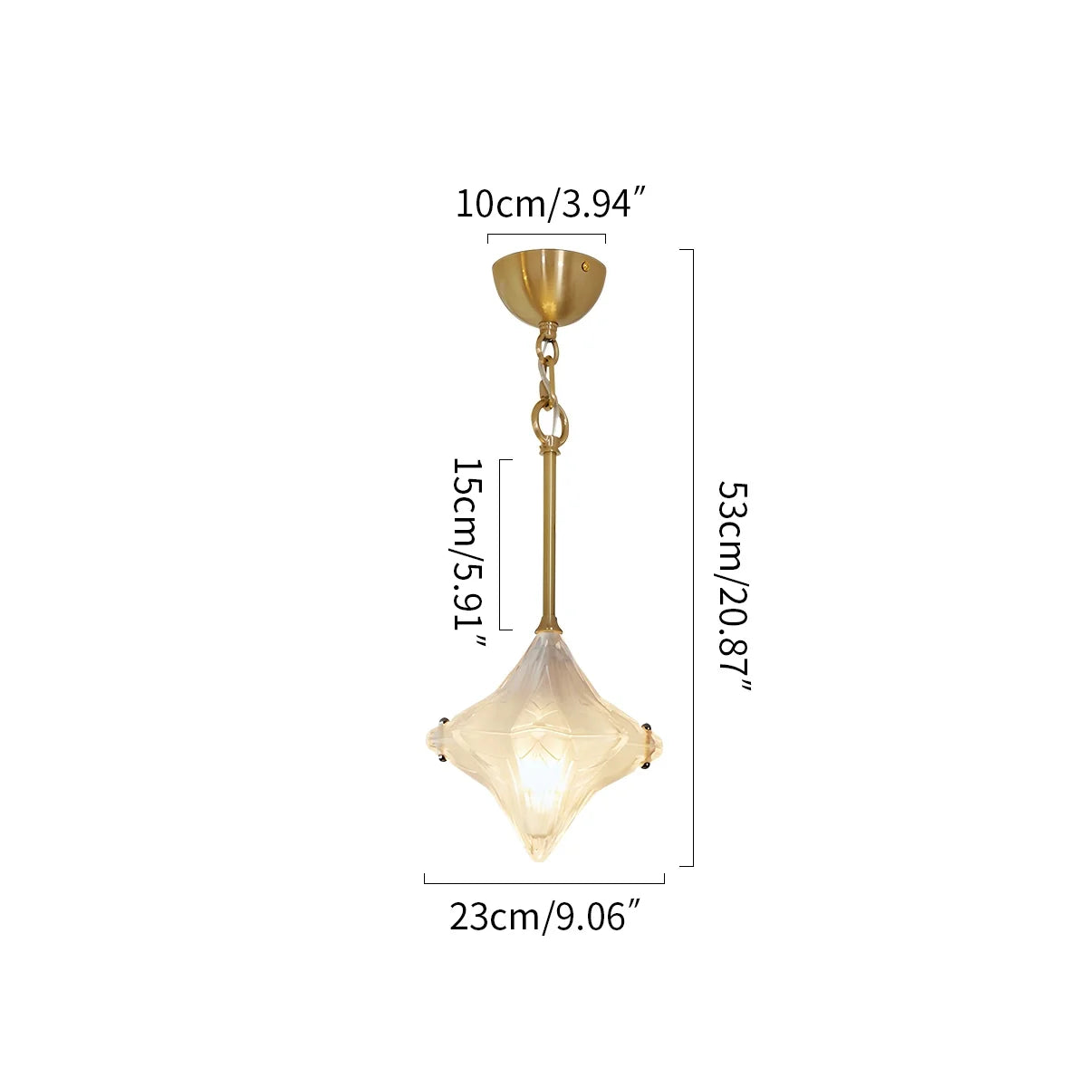 Feyran French Murano Star Glass Pendant Light