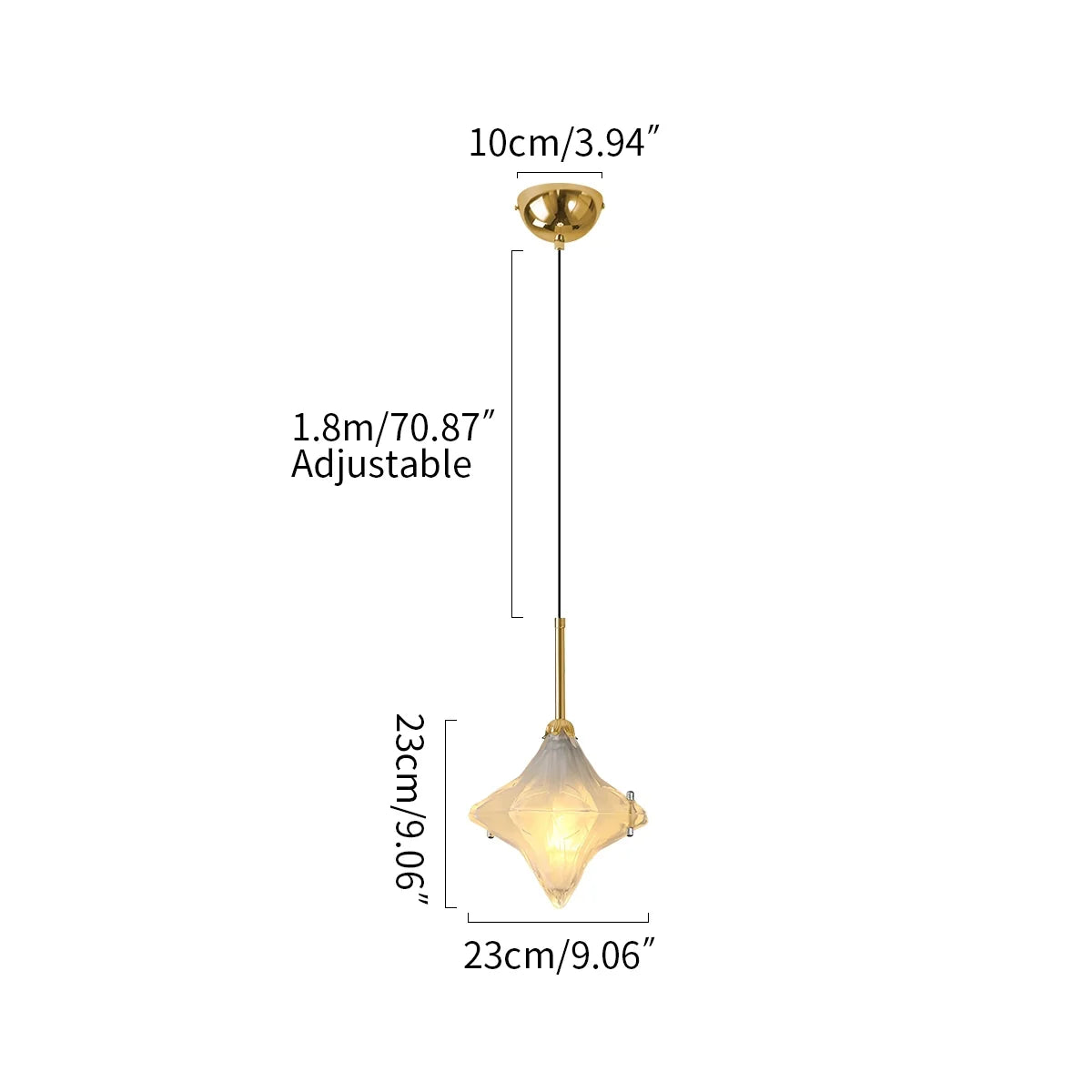 Feyran French Murano Star Glass Pendant Light