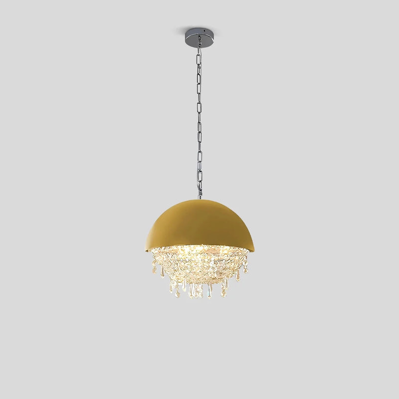 Feyran Spherical Crystal Chandelier Globe Pendant Light