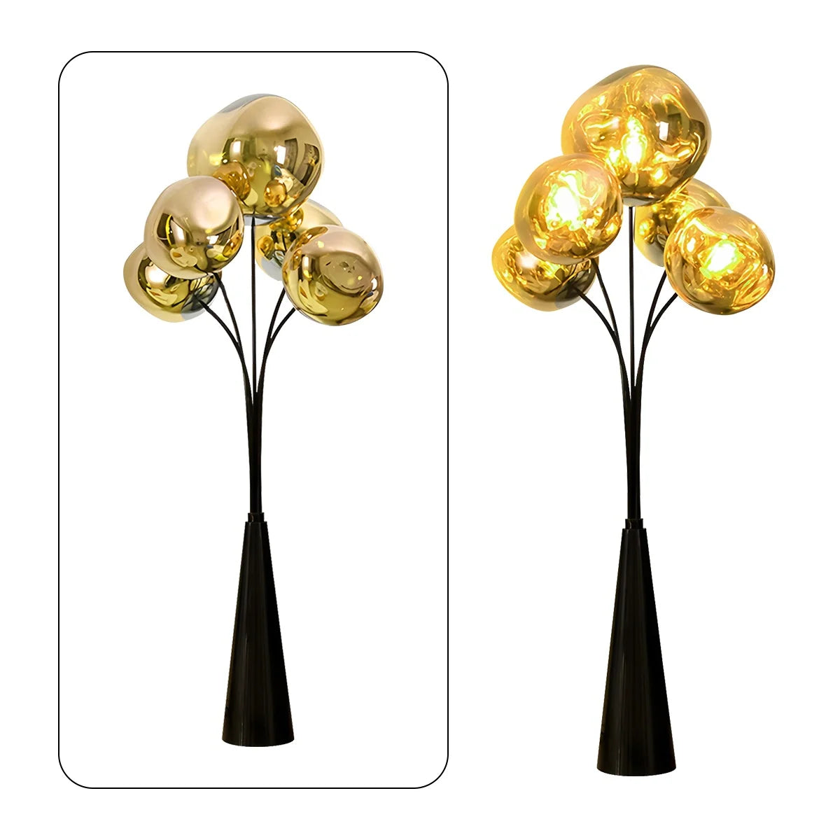 Feyran Modern Lava Multi-Head Floor Lamp