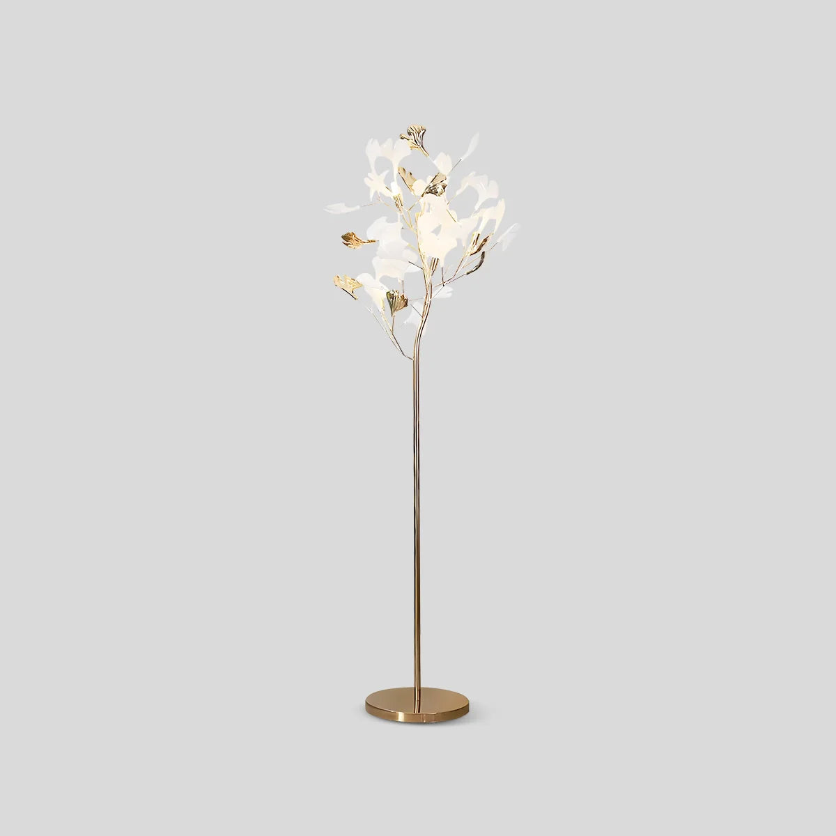 Feyran Ginkgo Leaf Floor Lamp for Living Room