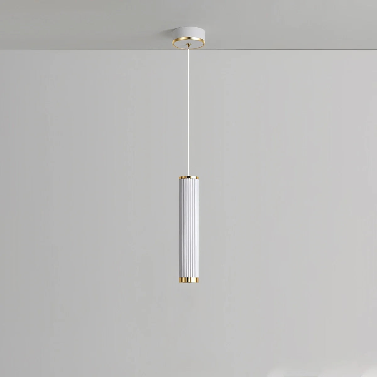 Feyran Adjustable Long Roman Column Pendant Light for Dining Room