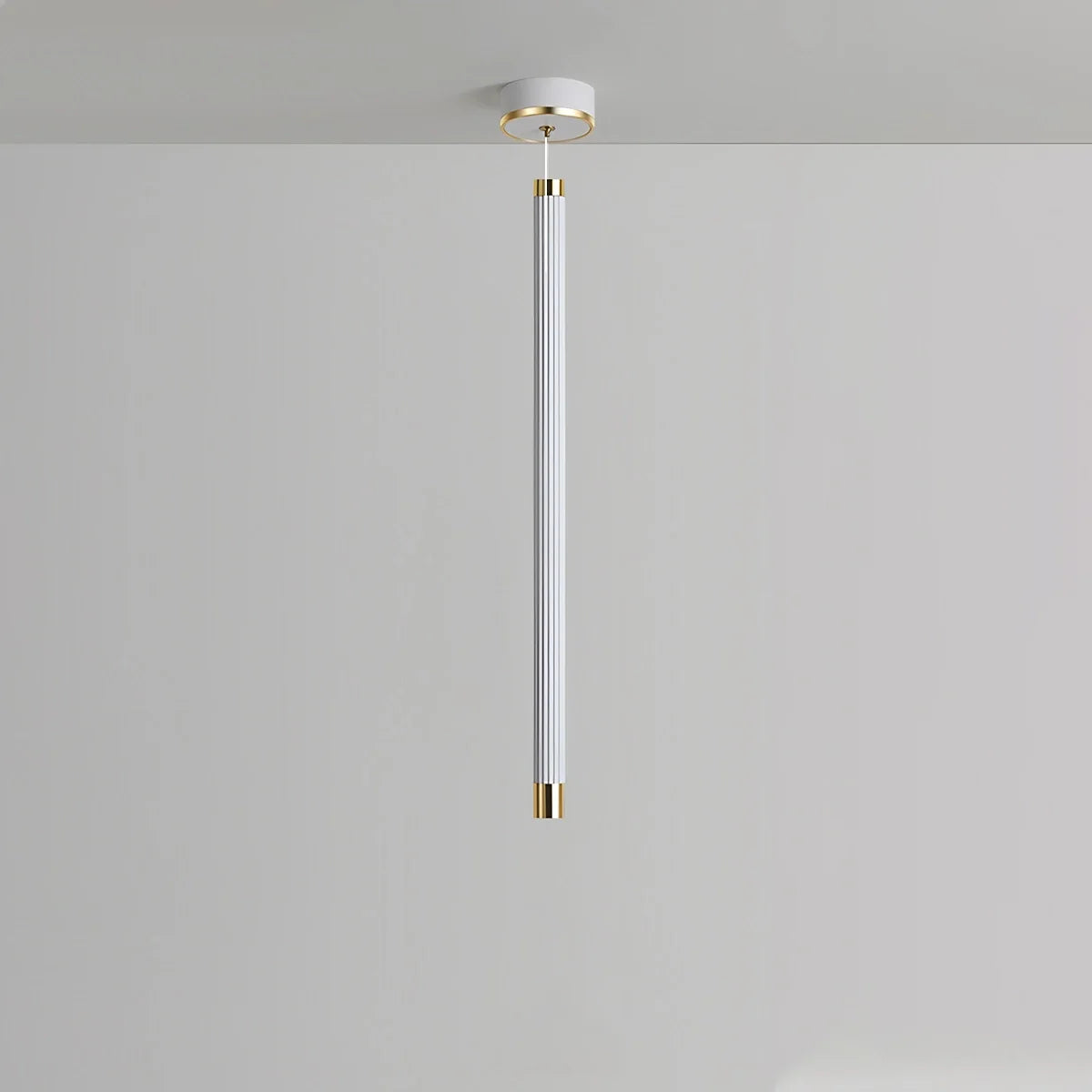 Feyran Adjustable Long Roman Column Pendant Light for Dining Room
