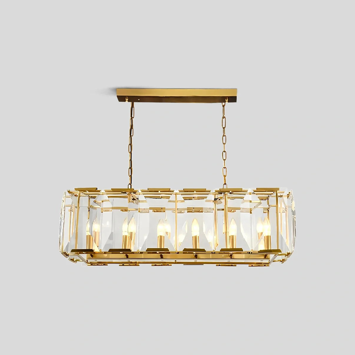 Feyran Rectangular Glass Chandelier