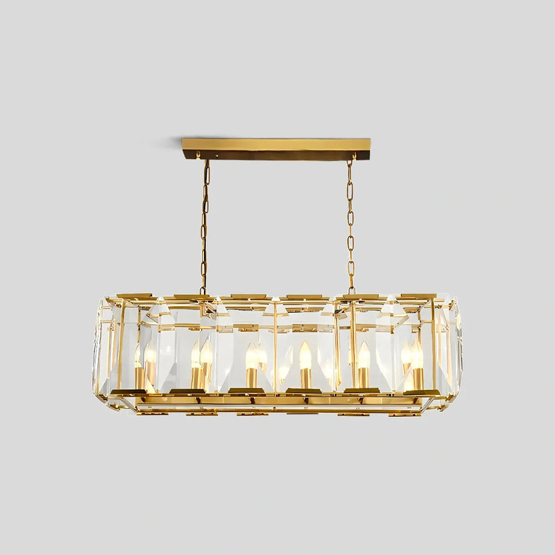 Feyran Rectangular Glass Chandelier
