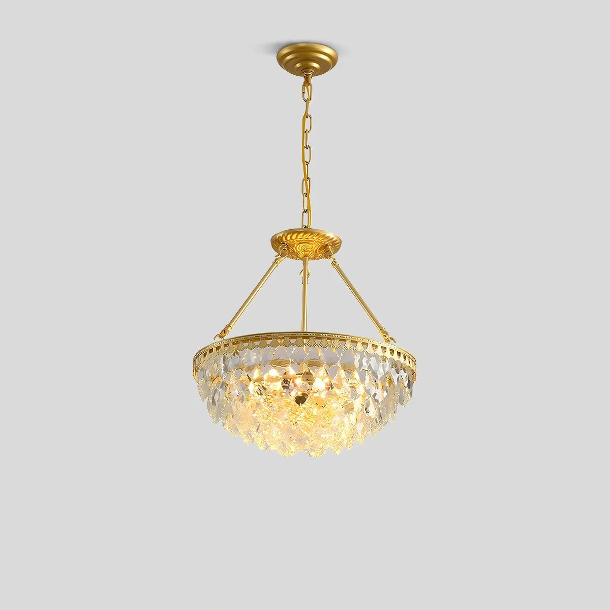 Feyran Crown Crystal Led Chandelier