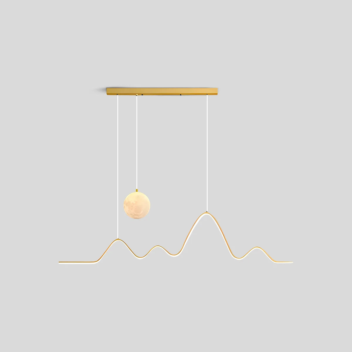 Feyran Louise Minimalist Wavy Pendant Light for Dining Room