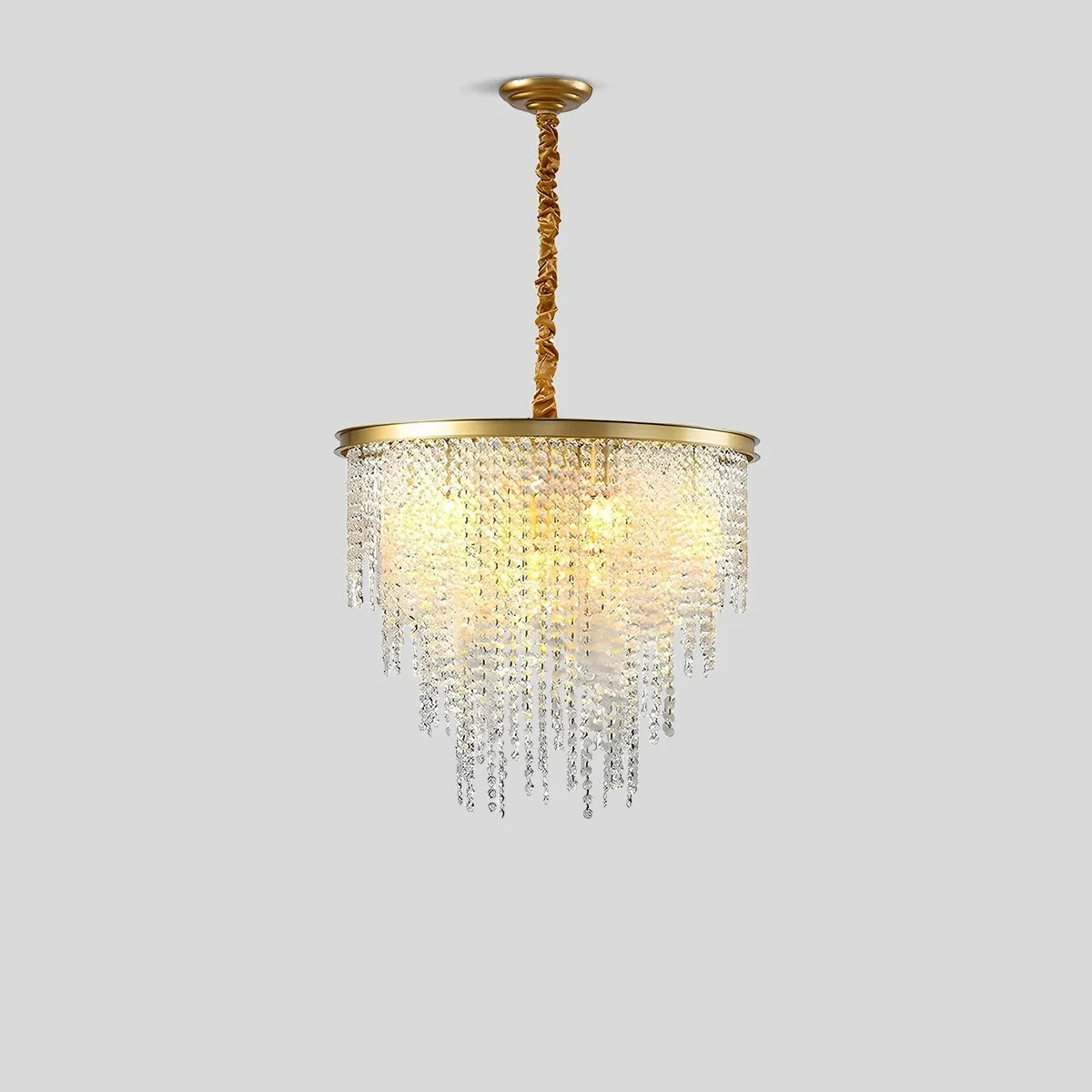 Feyran Octagonal Beaded Crystal Chandelier