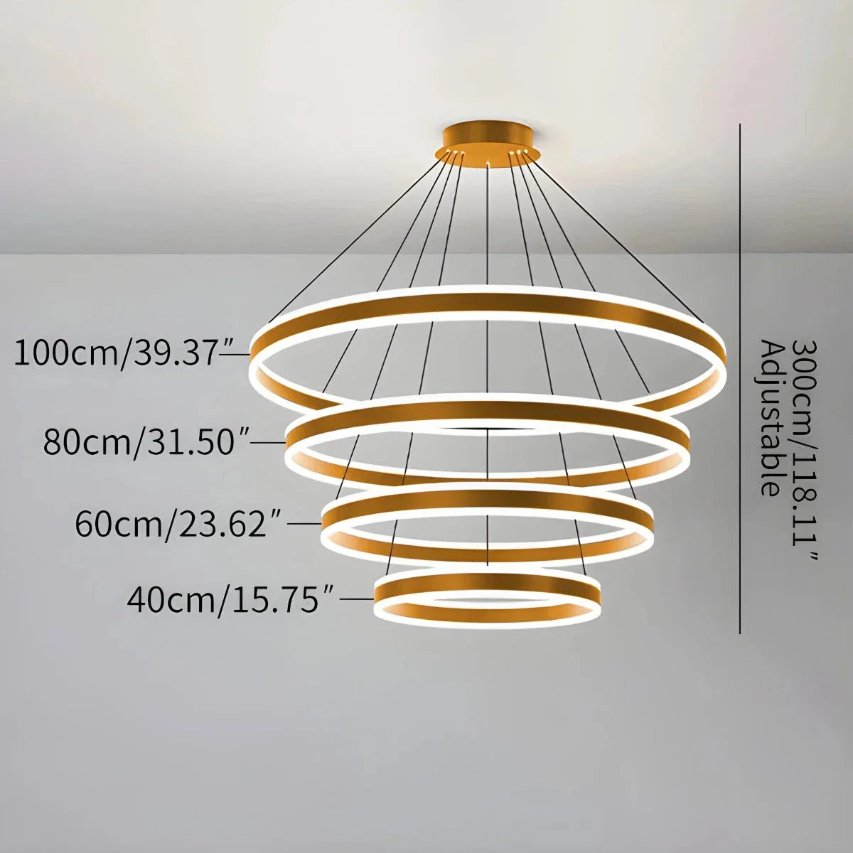 Feyran Circle Layered Living Room Chandelier