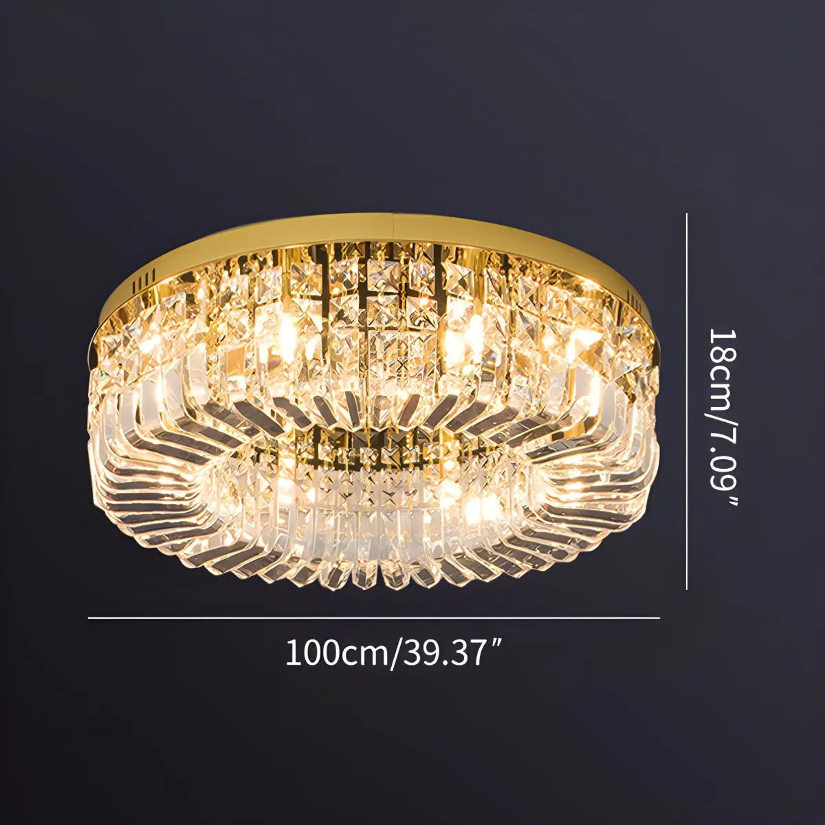 Feyran Modern Luxury Crystal Ceiling Light