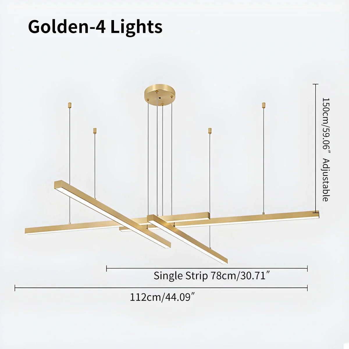 Feyran Multi Light Sticks LED Chandelier for Living Room