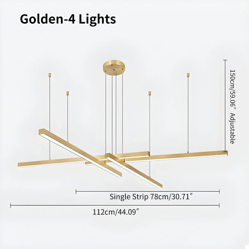 Feyran Multi Light Sticks LED Chandelier for Living Room