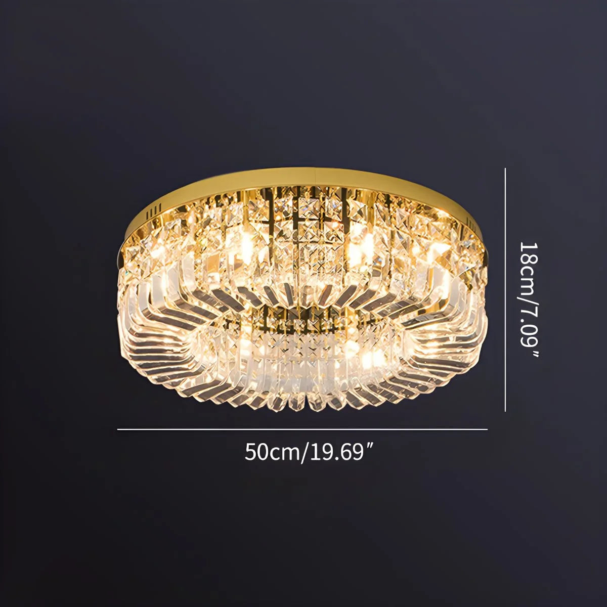 Feyran Modern Luxury Crystal Ceiling Light