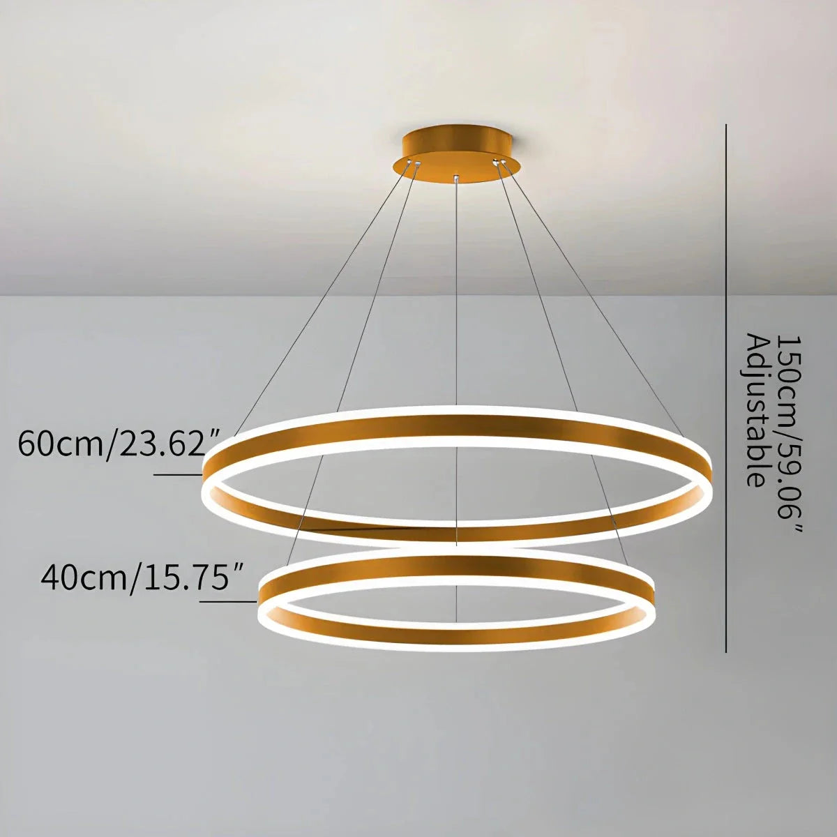 Feyran Circle Layered Living Room Chandelier