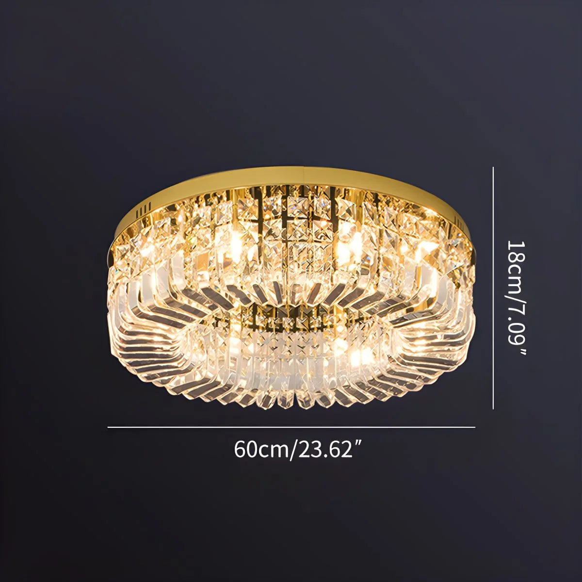 Feyran Modern Luxury Crystal Ceiling Light