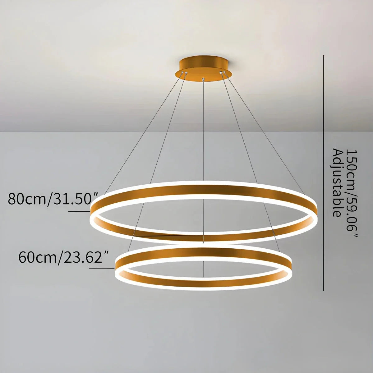 Feyran Circle Layered Living Room Chandelier