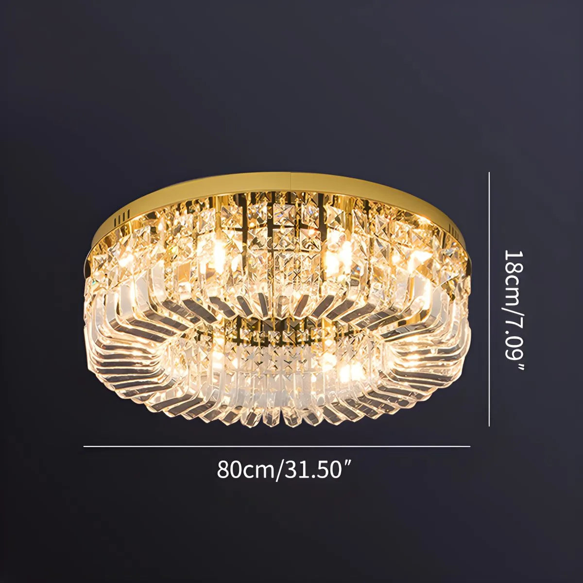 Feyran Modern Luxury Crystal Ceiling Light