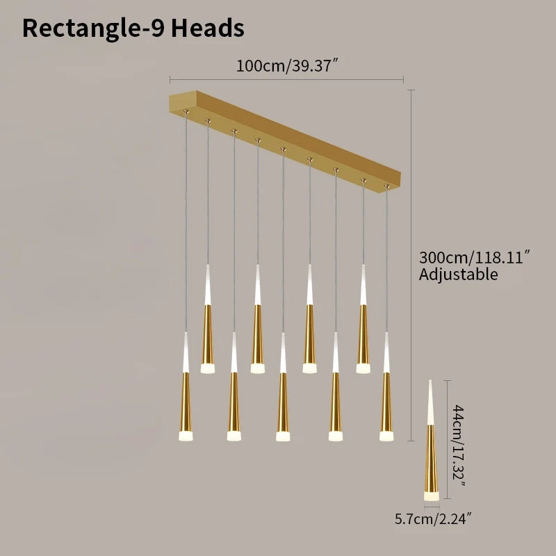 Feyran Meteor Shower Chandelier for Staircase