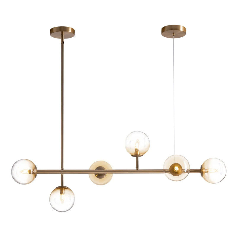 Gradient Glass Globe Chandelier for Dining Room 1 - Feyran