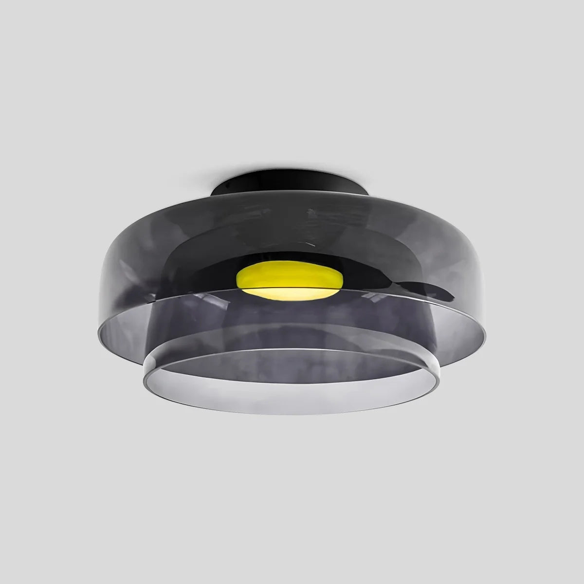 Feyran Colored Glass Ceiling Light for Bedroom