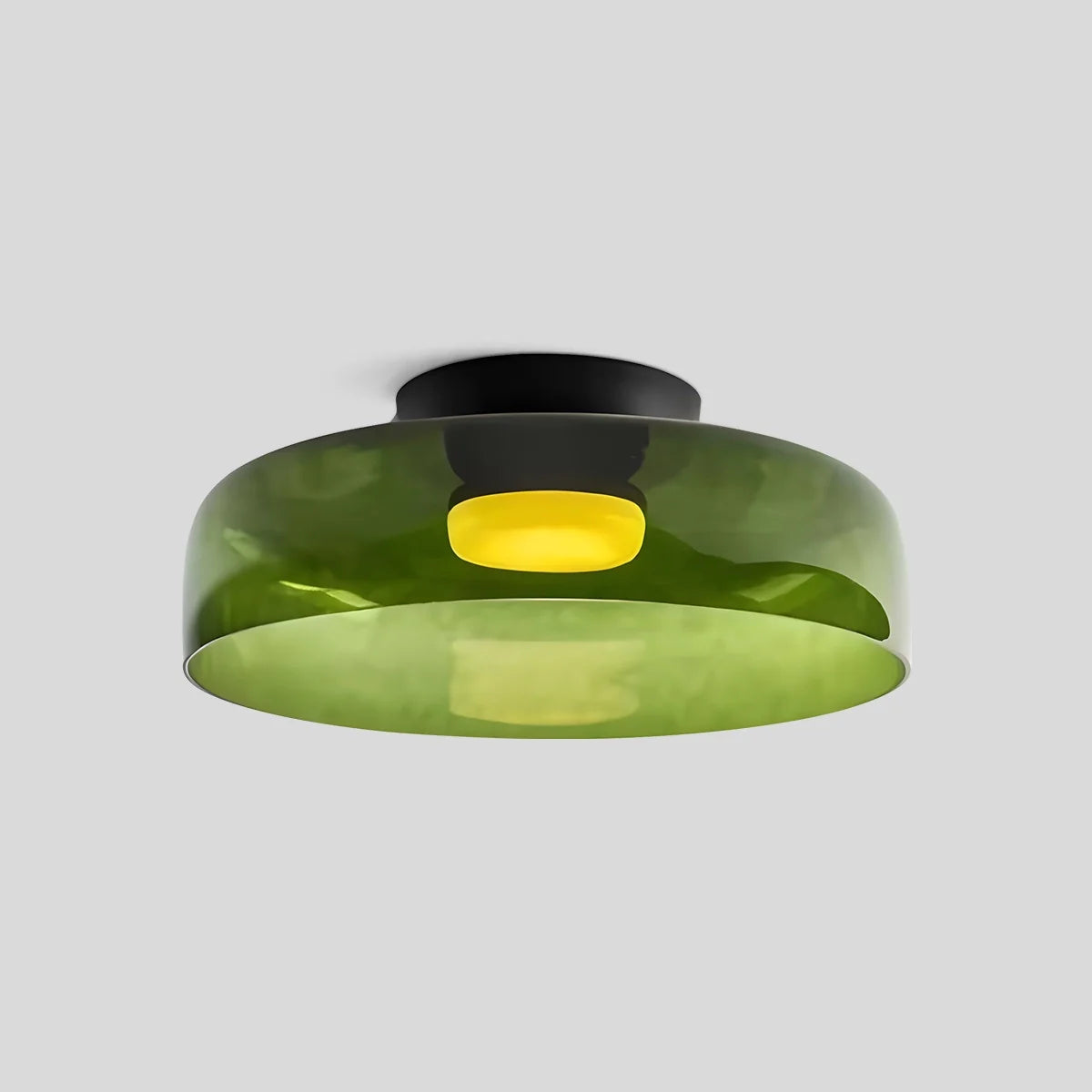 Feyran Colored Glass Ceiling Light for Bedroom