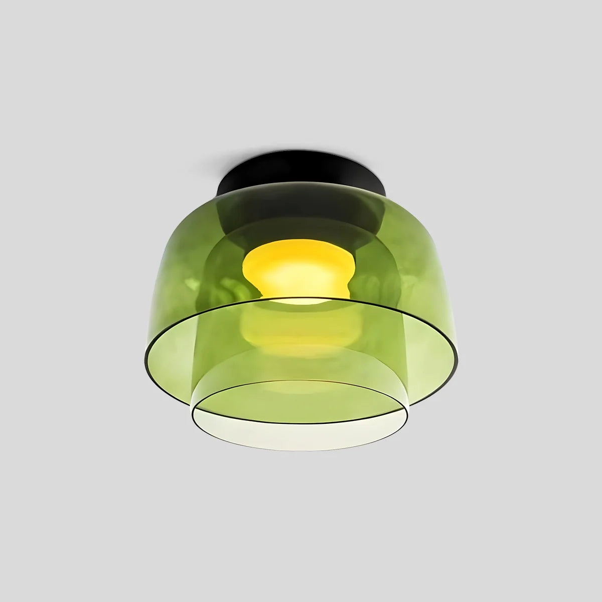 Feyran Colored Glass Ceiling Light for Bedroom