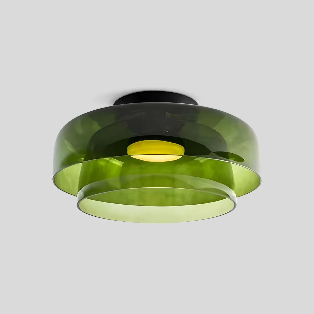 Feyran Colored Glass Ceiling Light for Bedroom