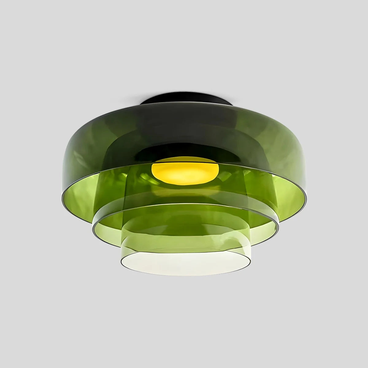 Feyran Colored Glass Ceiling Light for Bedroom