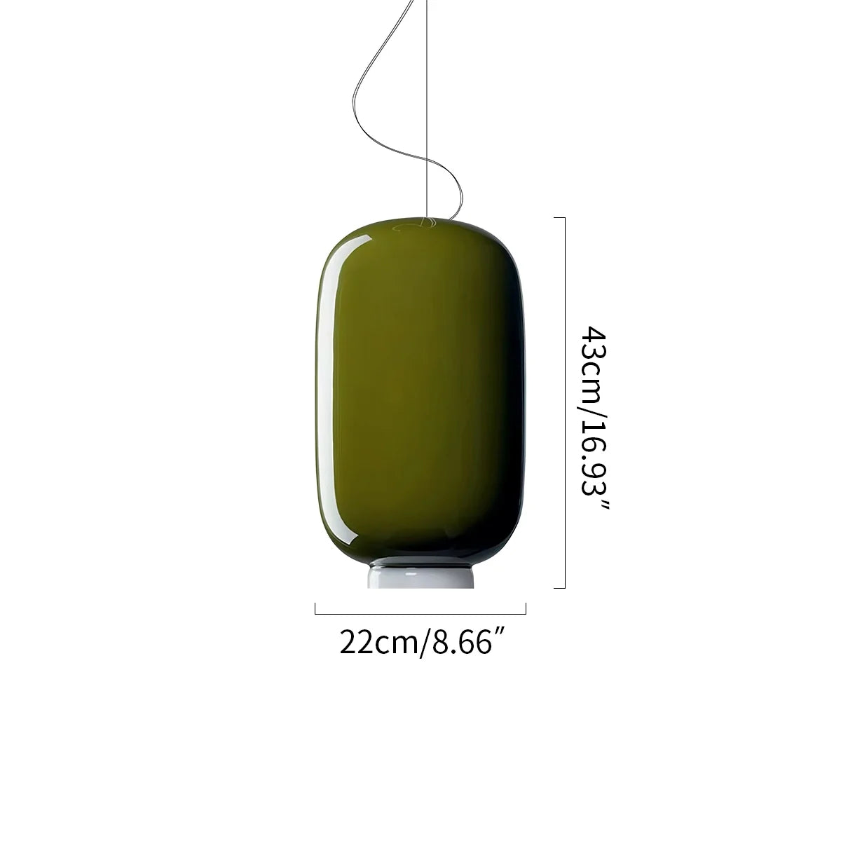 Feyran Modern Colored Glass Lantern Pendant Light