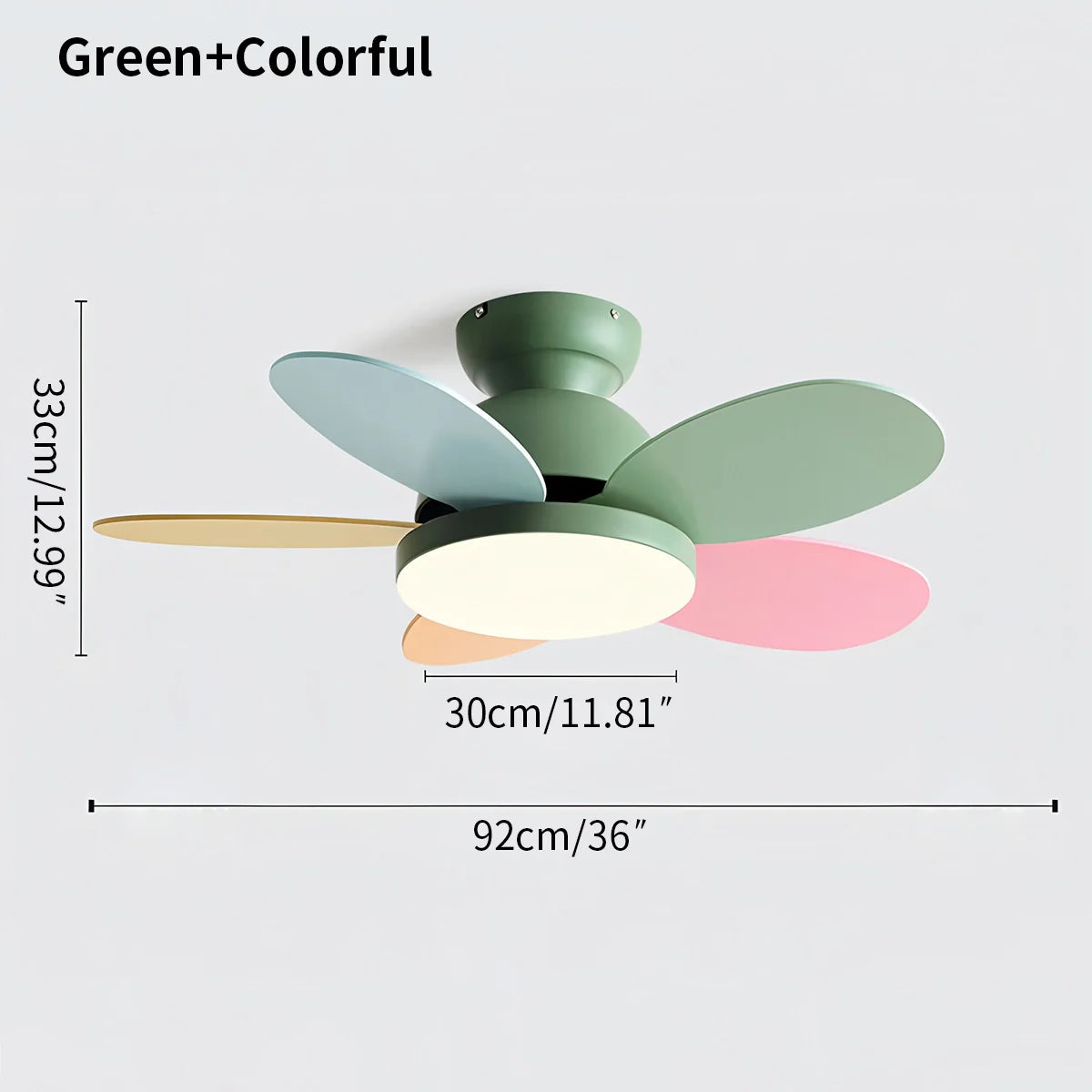Feyran Scandi Wood Ceiling Fan Lamp for Children’s Room