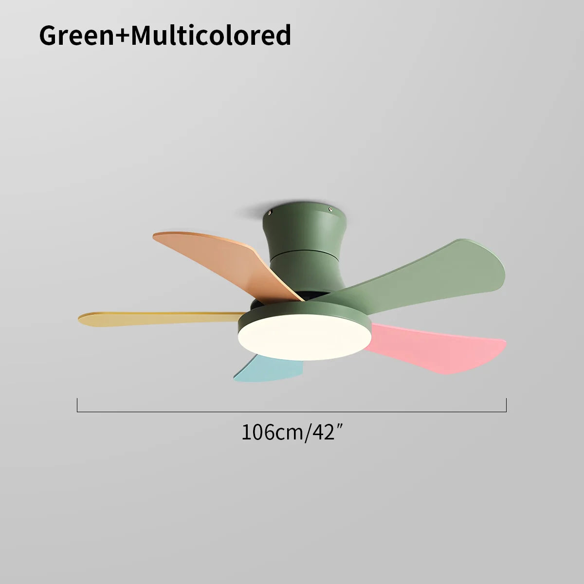 Feyran Scandi Low Profile Ceiling Fan with Light
