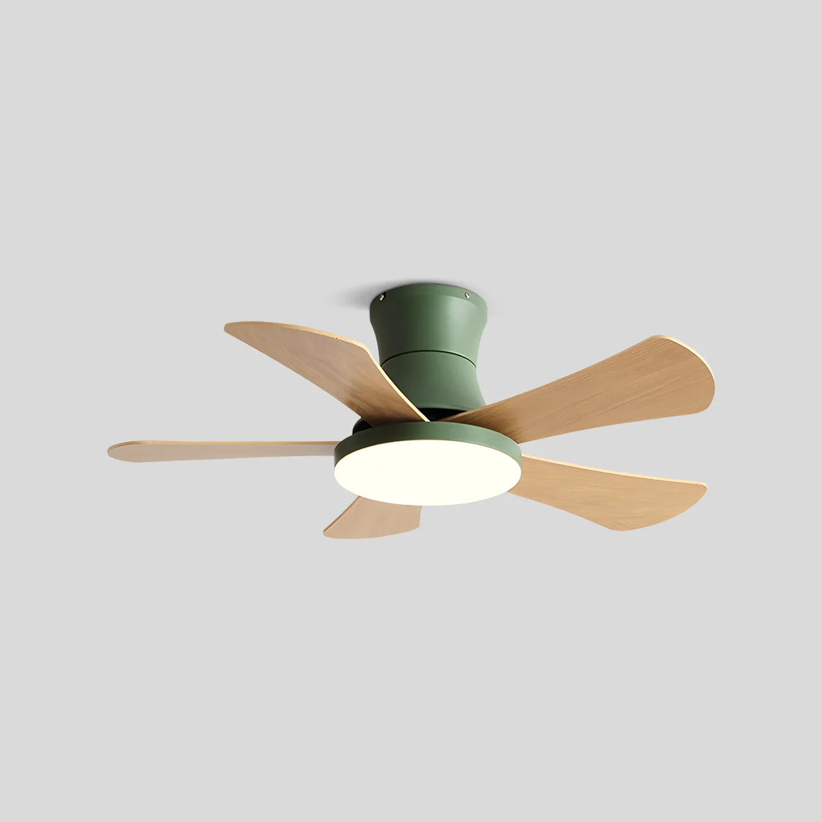 Feyran Scandi Low Profile Ceiling Fan with Light