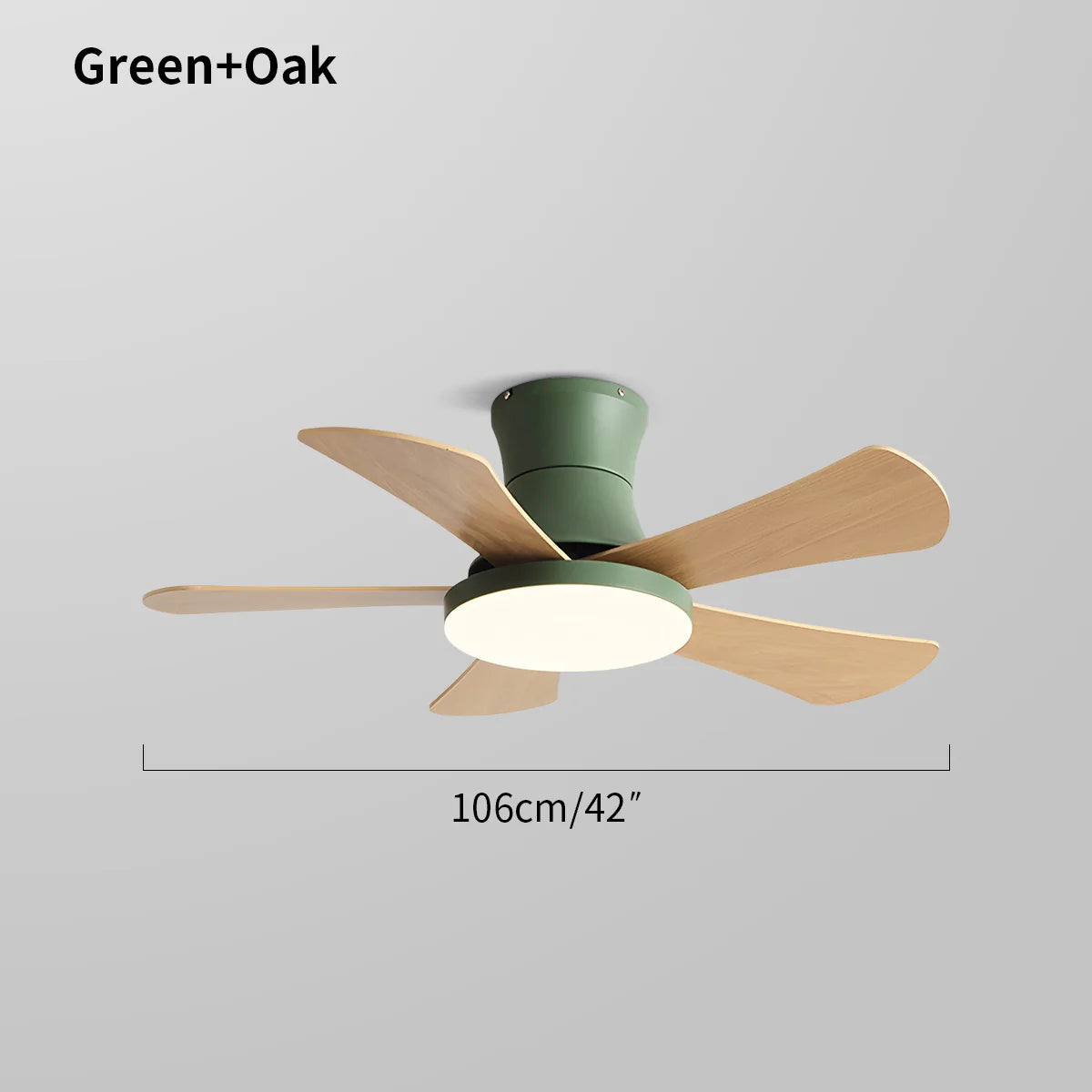 Feyran Scandi Low Profile Ceiling Fan with Light