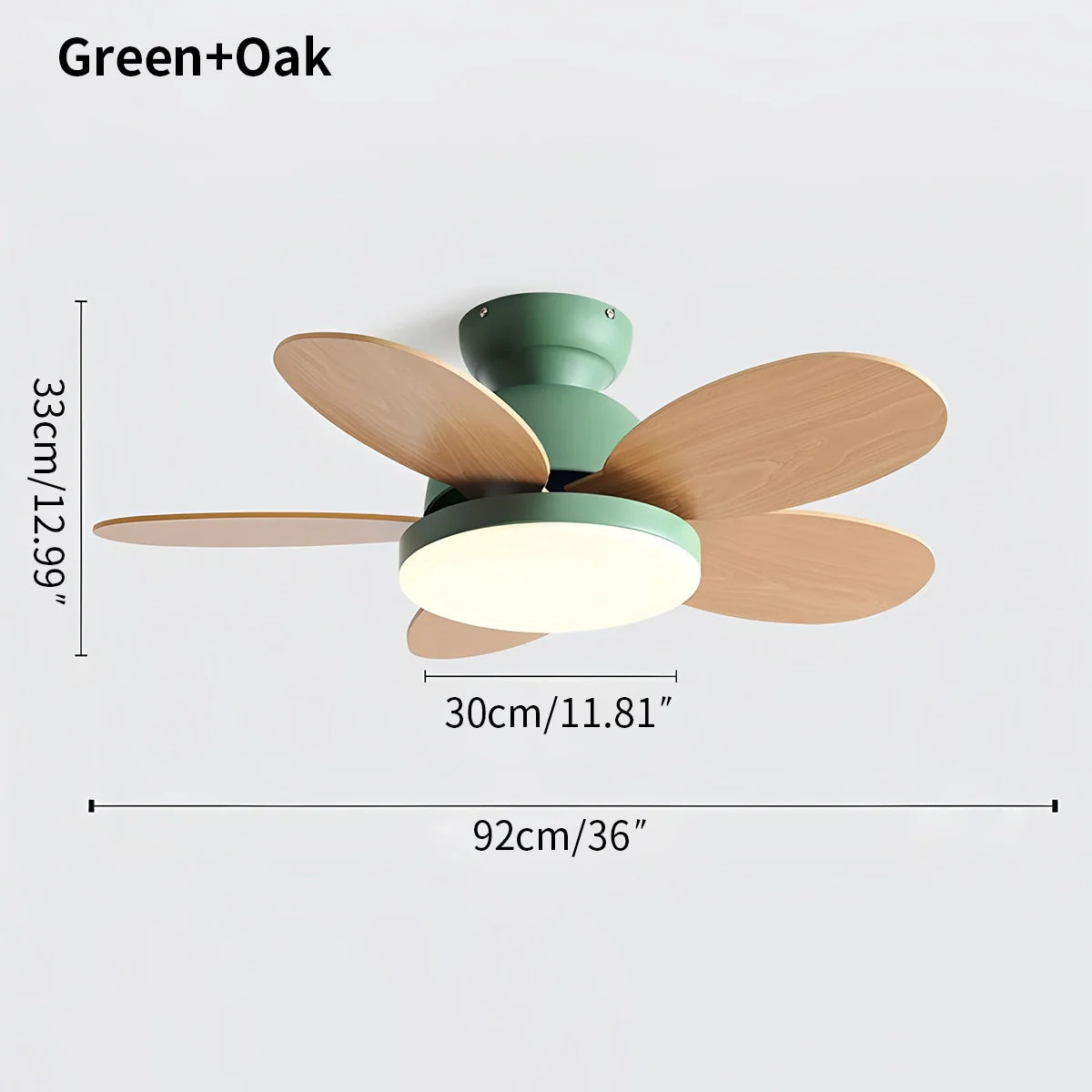 Feyran Scandi Wood Ceiling Fan Lamp for Children’s Room