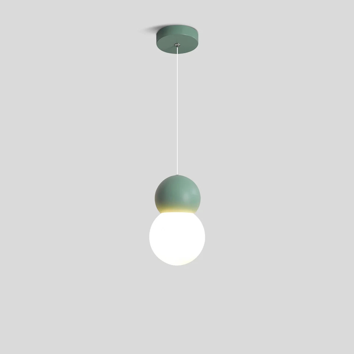 Feyran Cream Style Globe Pendant Light Small Bedside Lamp