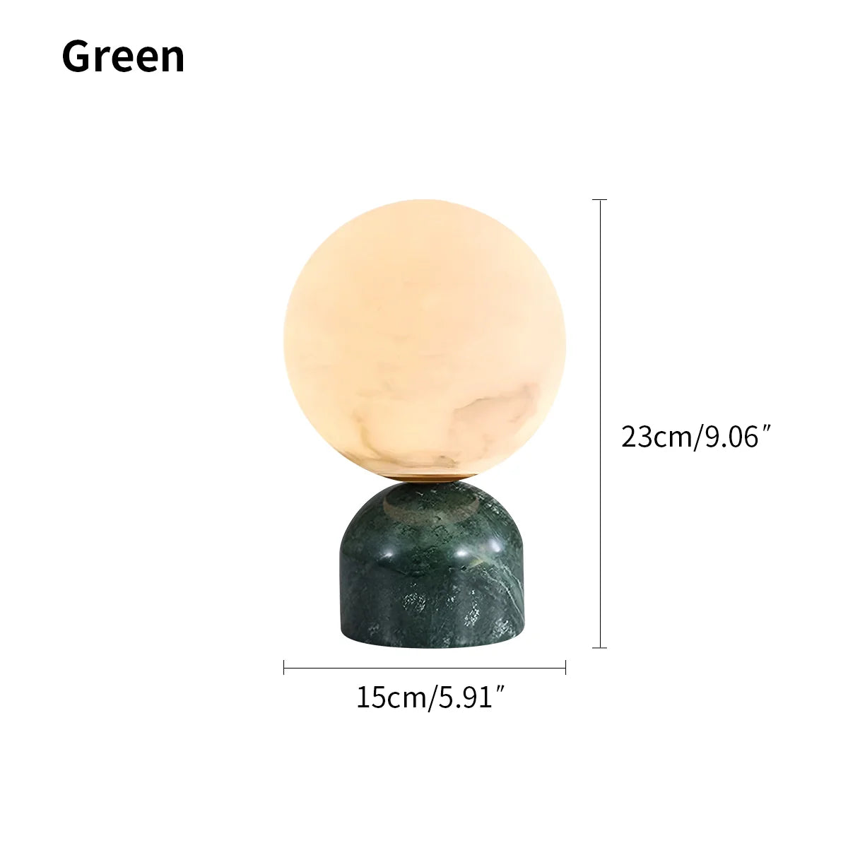 Feyran Modern Globe Spanish Alabaster Table Lamp Bedside Lighting
