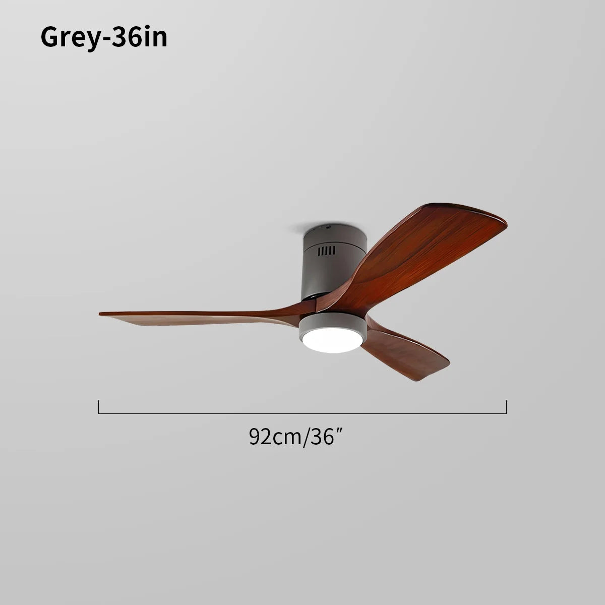 Feyran Mid-century Modern Hugger Ceiling Fan Lamp