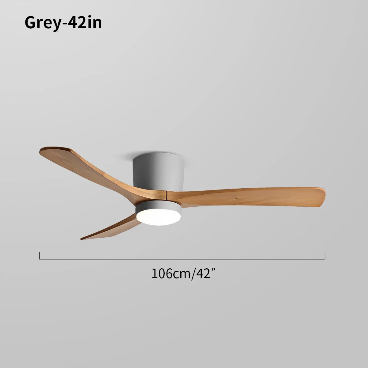Feyran Large Low Profile Ceiling Fan with Light