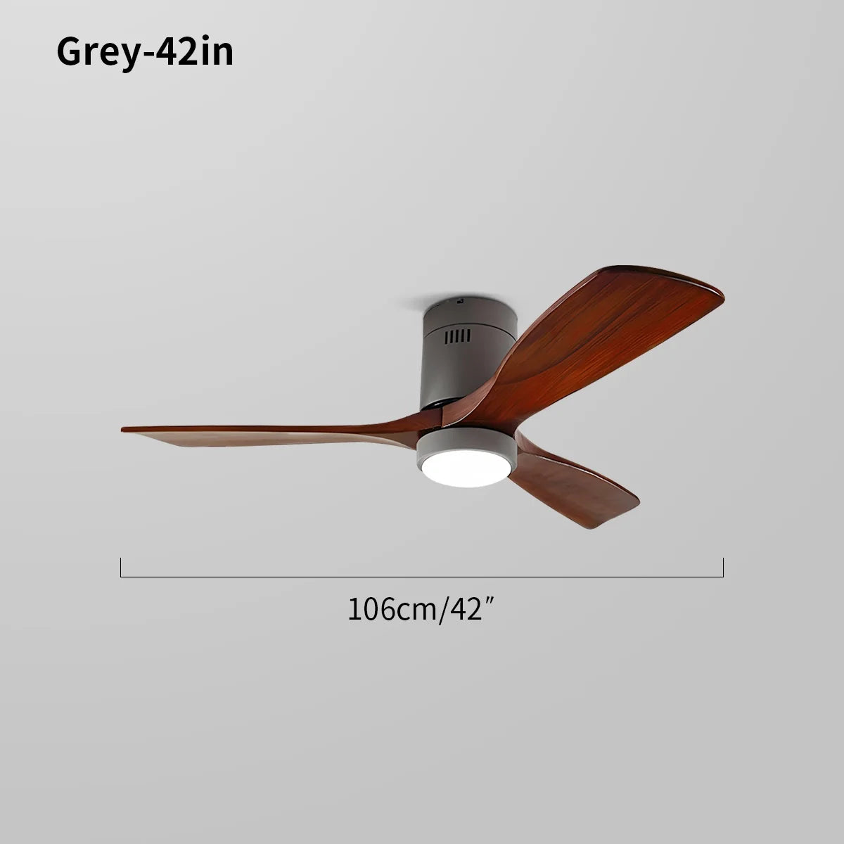 Feyran Mid-century Modern Hugger Ceiling Fan Lamp